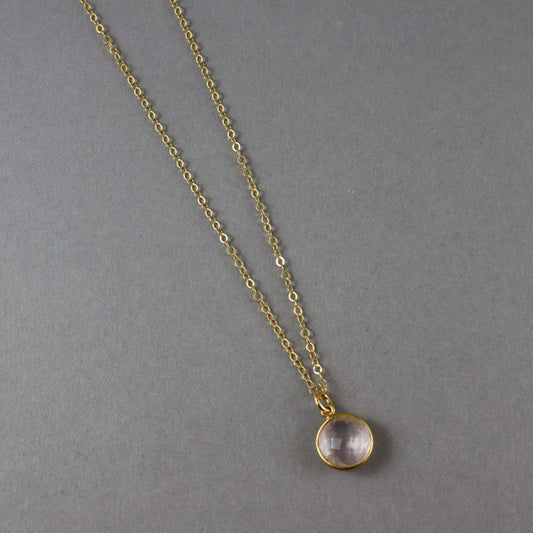 Rose Quartz  Necklace - Karen Morrison Jewellery