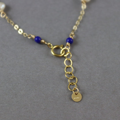 Lapis & Pearl Bracelet