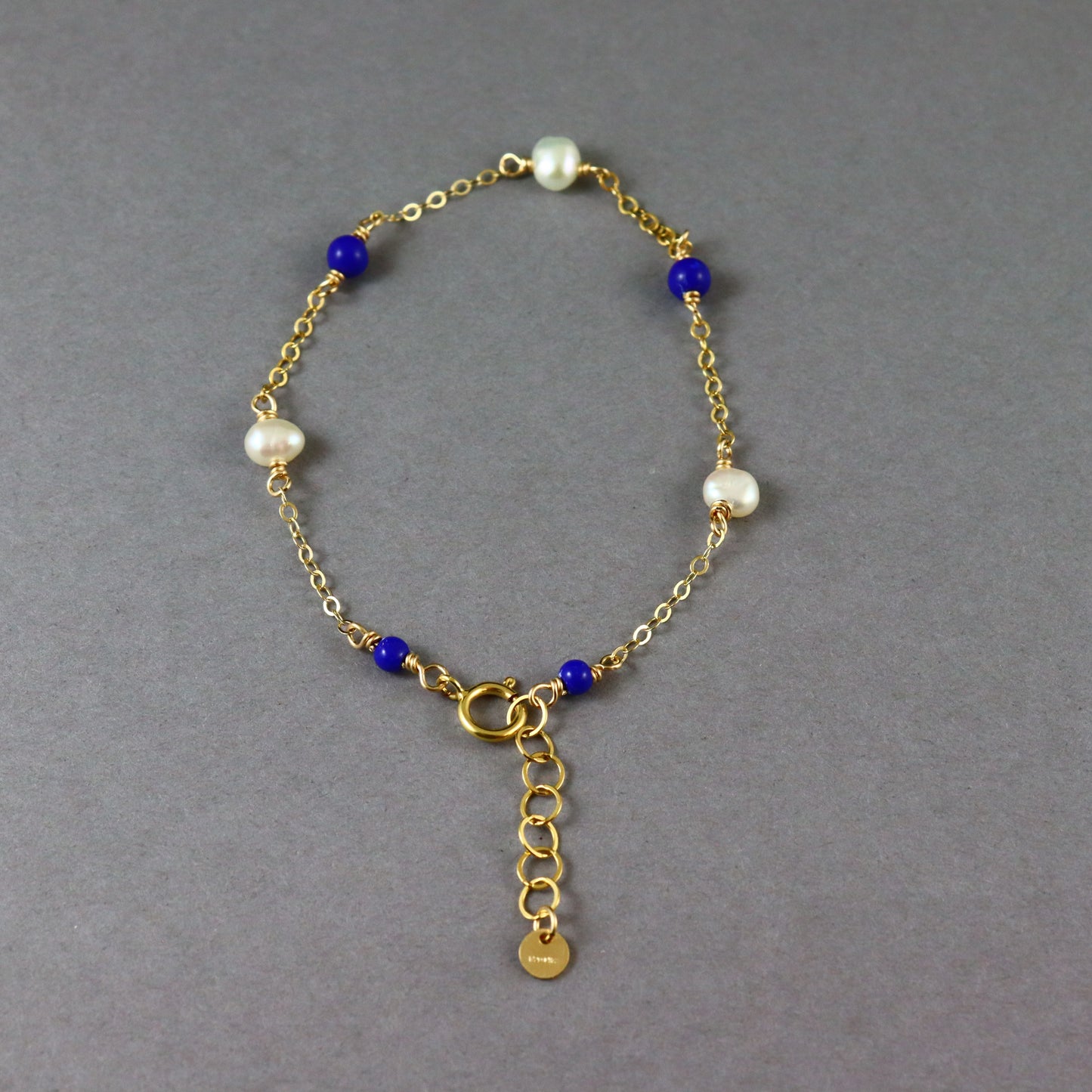 Lapis & Pearl Bracelet