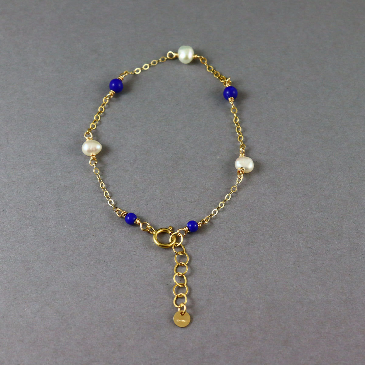 Lapis & Pearl Bracelet - Karen Morrison Jewellery