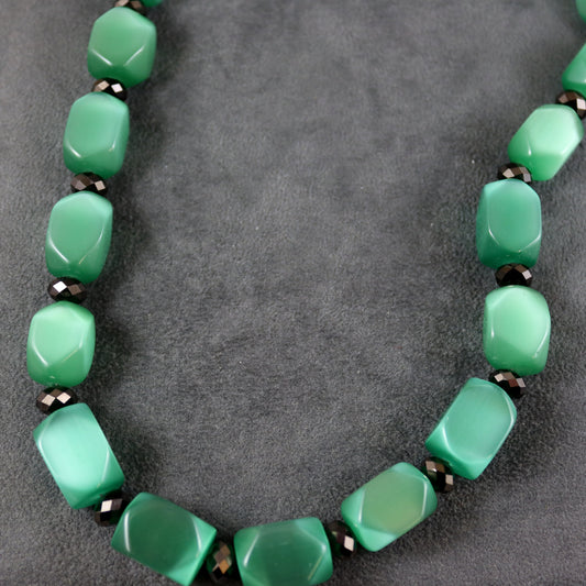 Emerald Green  Chunky Necklace