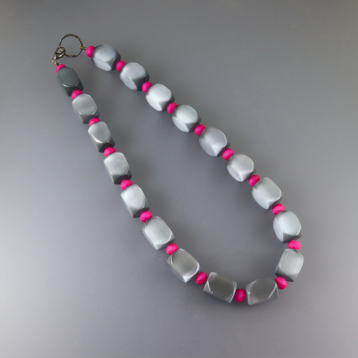 Grey Fuchsia Pink - Karen Morrison Jewellery