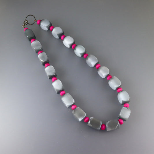 Grey Fuchsia Pink - Karen Morrison Jewellery
