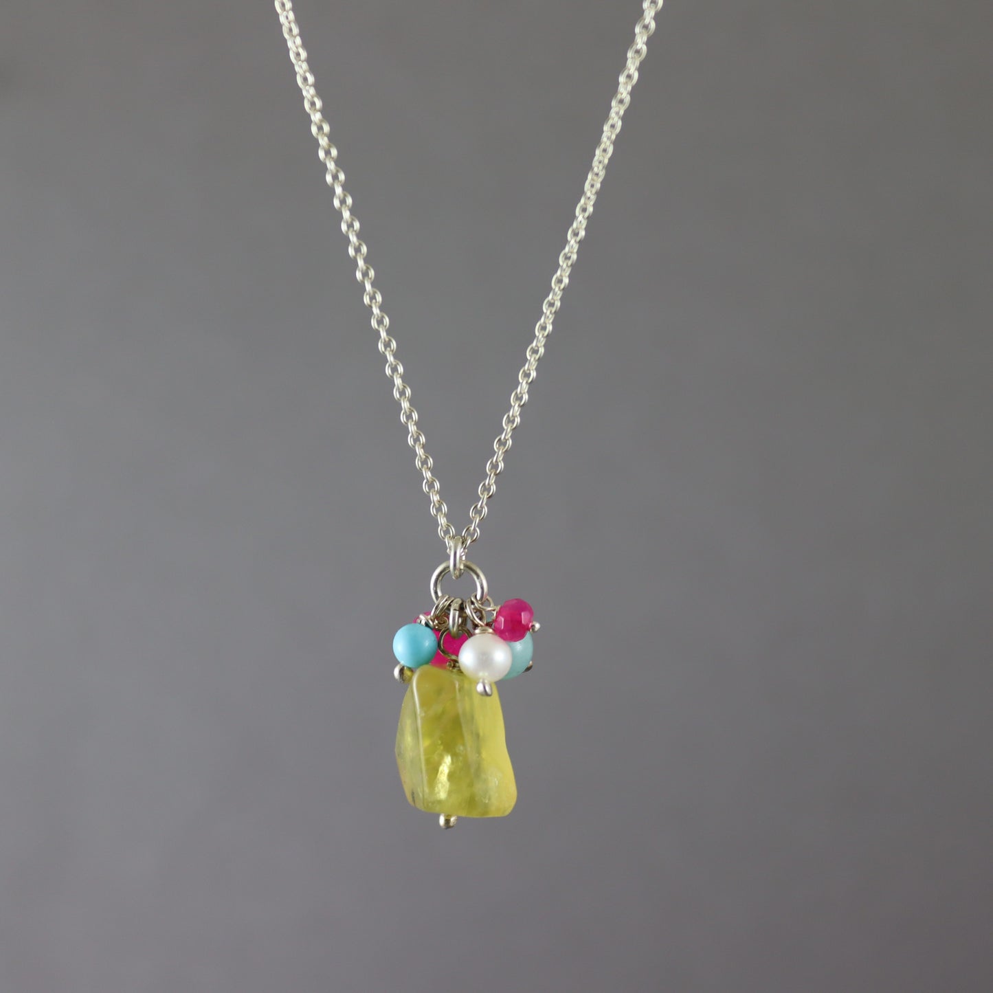 Yellow Opal Necklace - Karen Morrison Jewellery