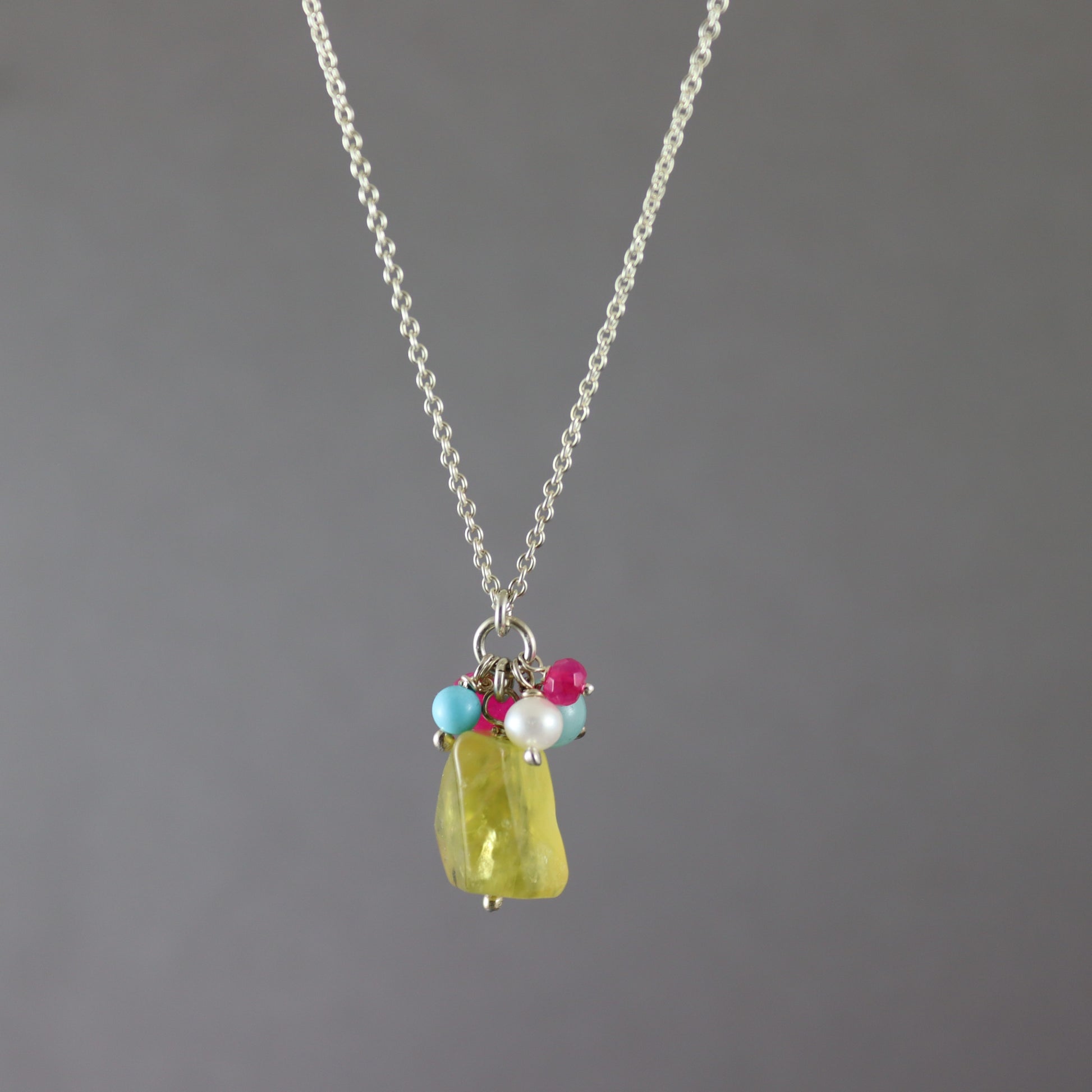 Yellow Opal Necklace - Karen Morrison Jewellery