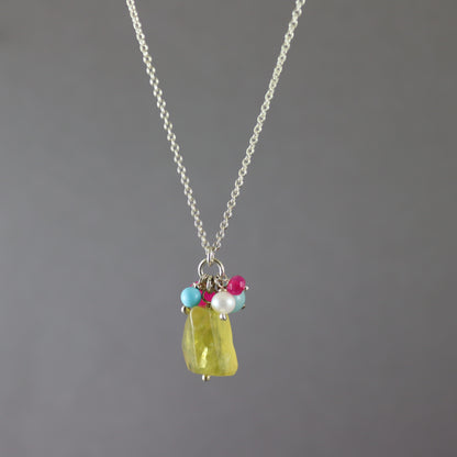 Yellow Opal Necklace - Karen Morrison Jewellery