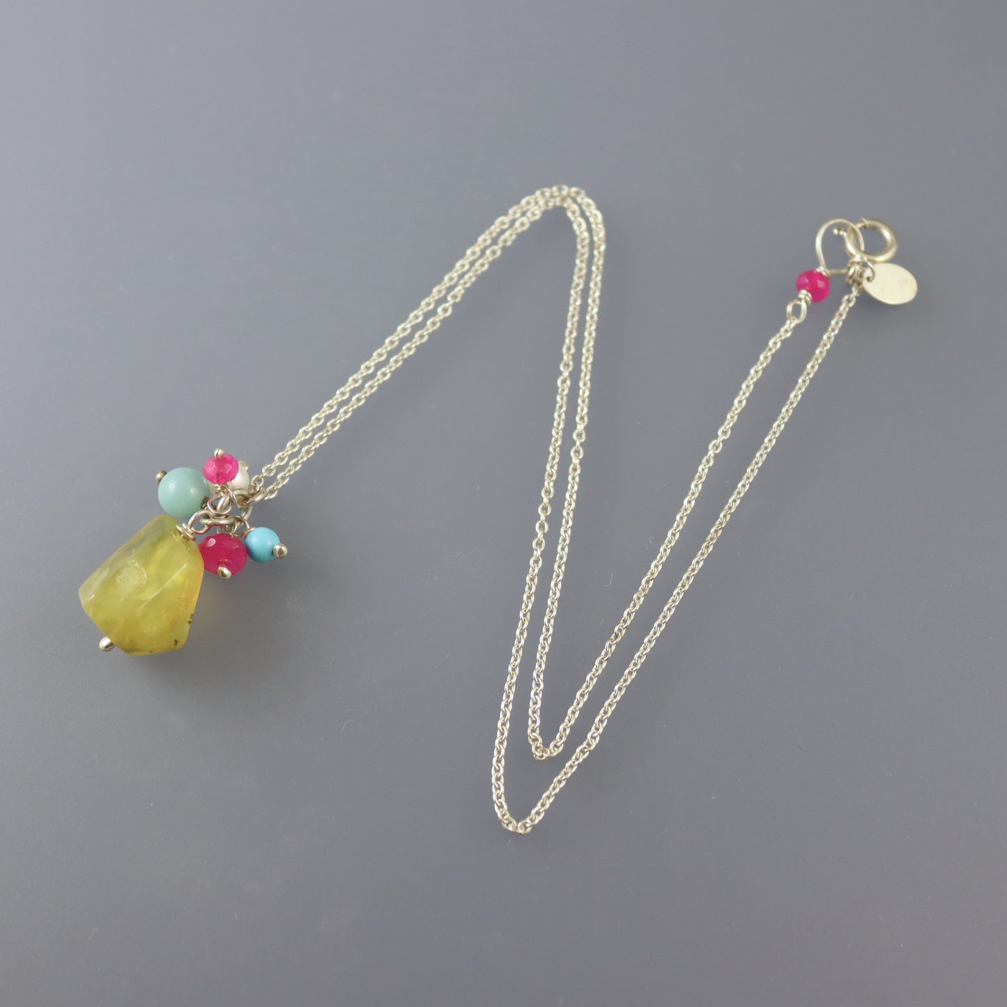Yellow Opal Necklace - Karen Morrison Jewellery