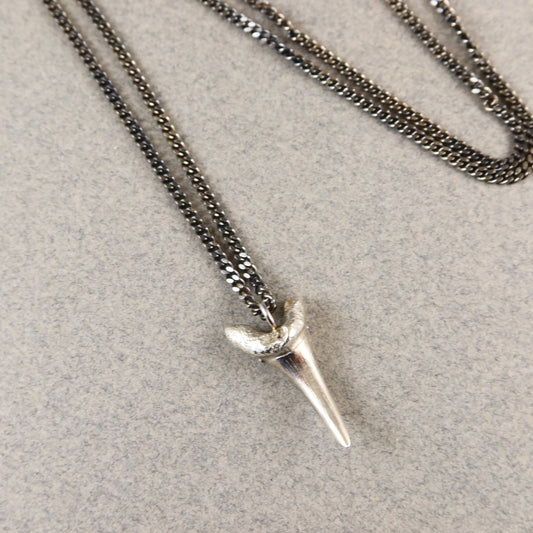 Oxidised Shark Tooth Necklace - Karen Morrison Jewellery