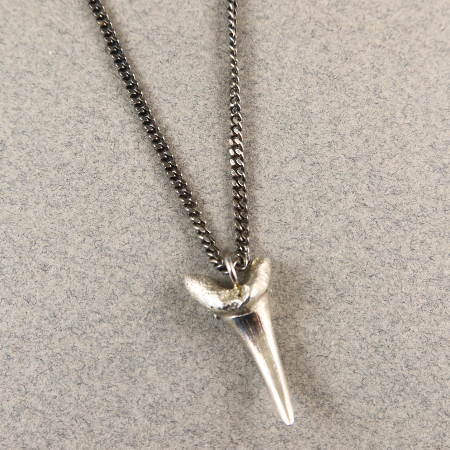 Oxidised Shark Tooth Necklace - Karen Morrison Jewellery