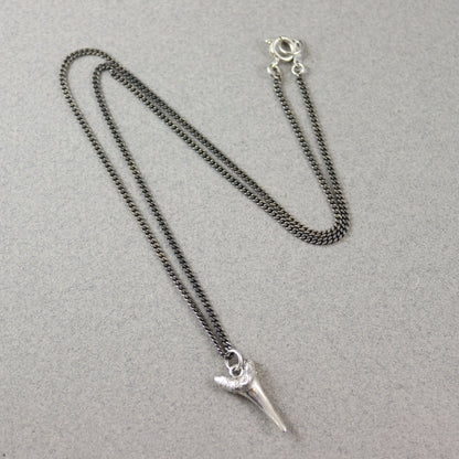 Oxidised Shark Tooth Necklace - Karen Morrison Jewellery