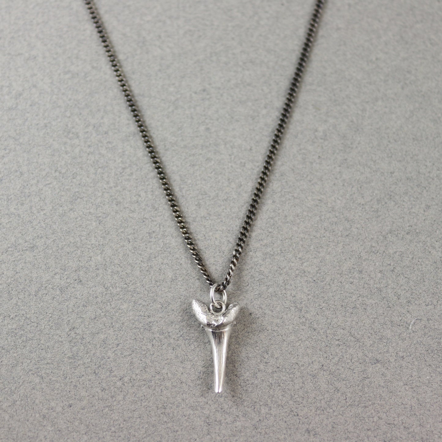 Oxidised Shark Tooth Necklace - Karen Morrison Jewellery