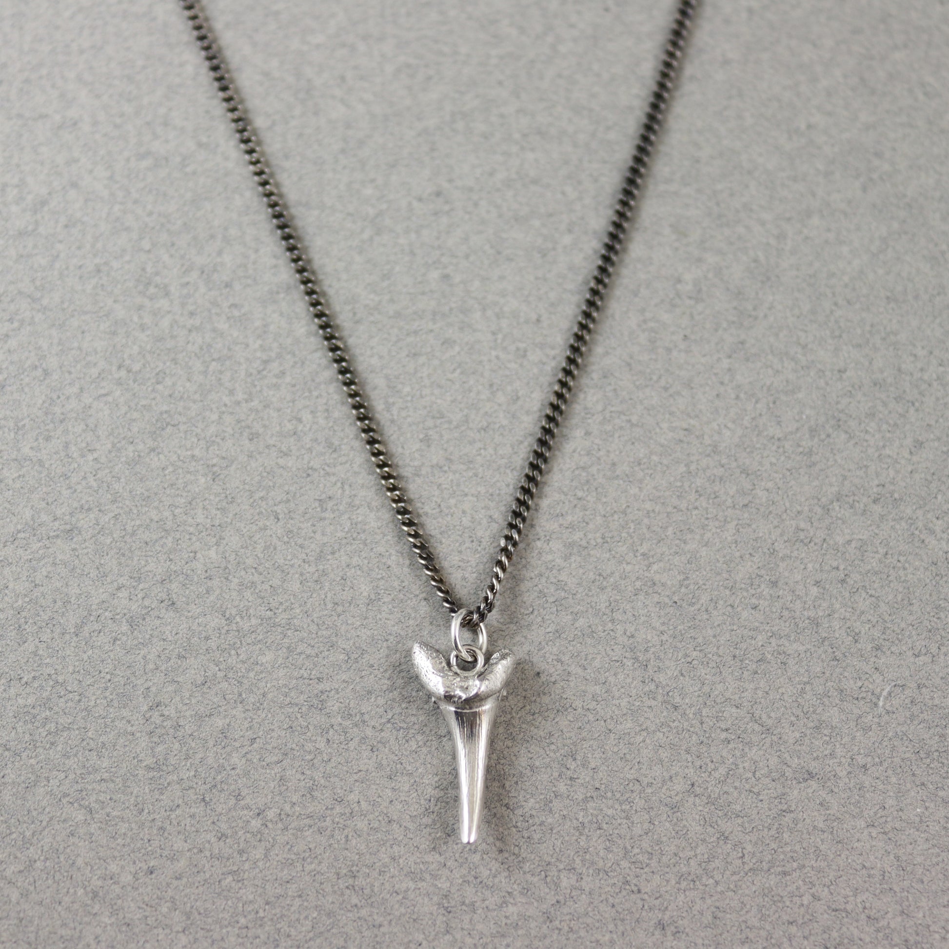 Oxidised Shark Tooth Necklace - Karen Morrison Jewellery