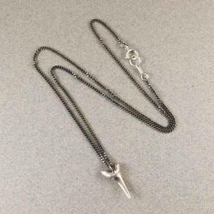 Oxidised Shark Tooth Necklace - Karen Morrison Jewellery