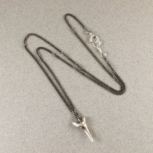 Oxidised Shark Tooth Necklace - Karen Morrison Jewellery