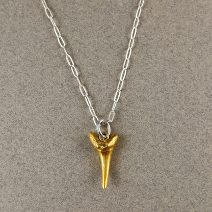 Gold Shark Tooth Necklace