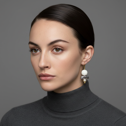 Shell & Pearl Earrings