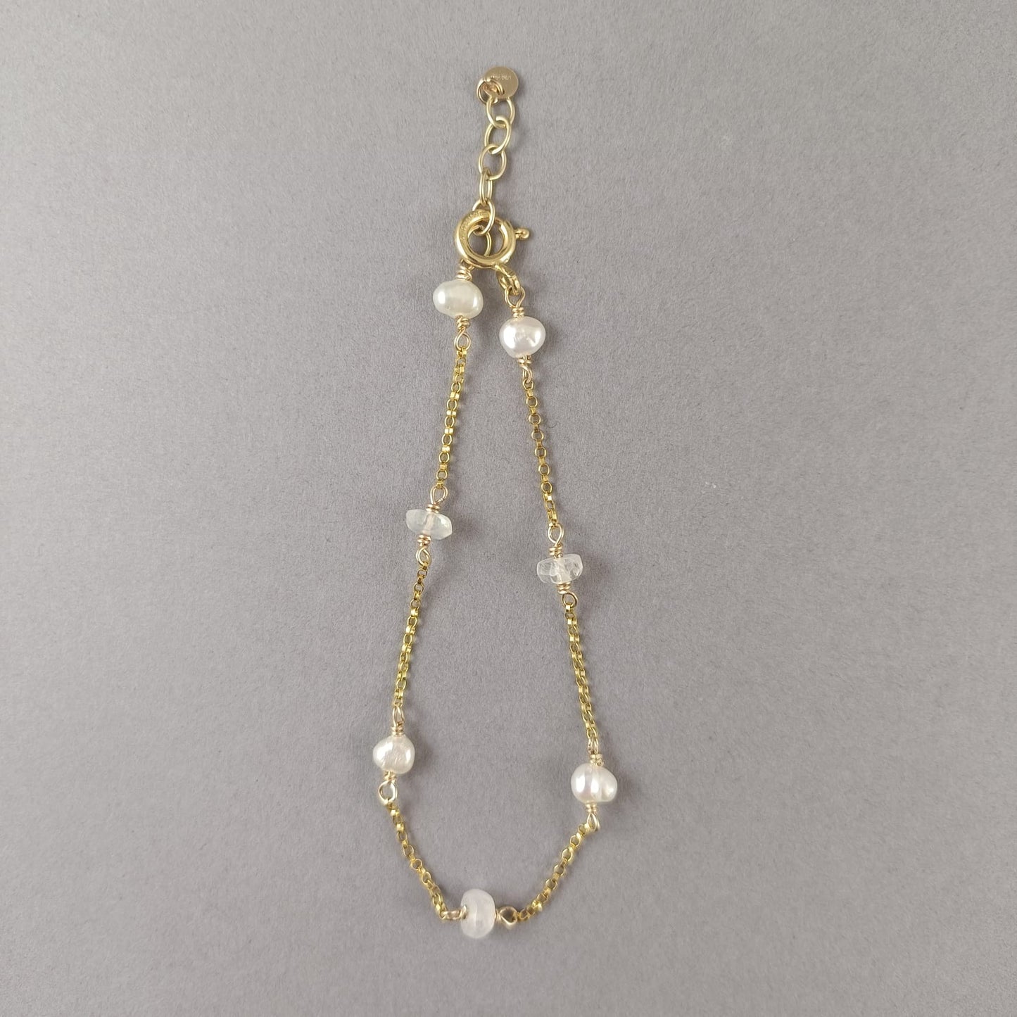 Pearl and Moonstone Bracelet - Karen Morrison Jewellery