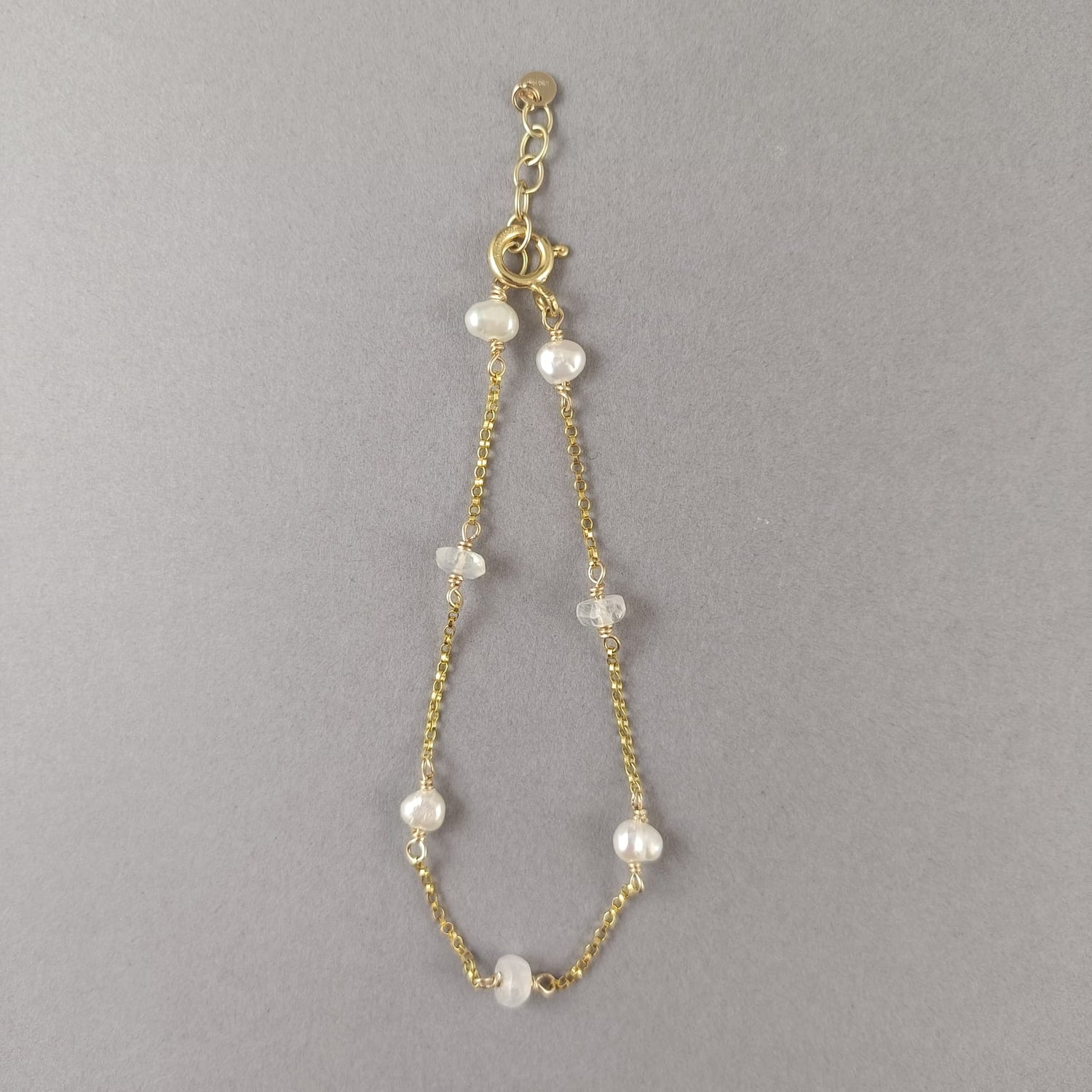 Pearl and Moonstone Bracelet - Karen Morrison Jewellery
