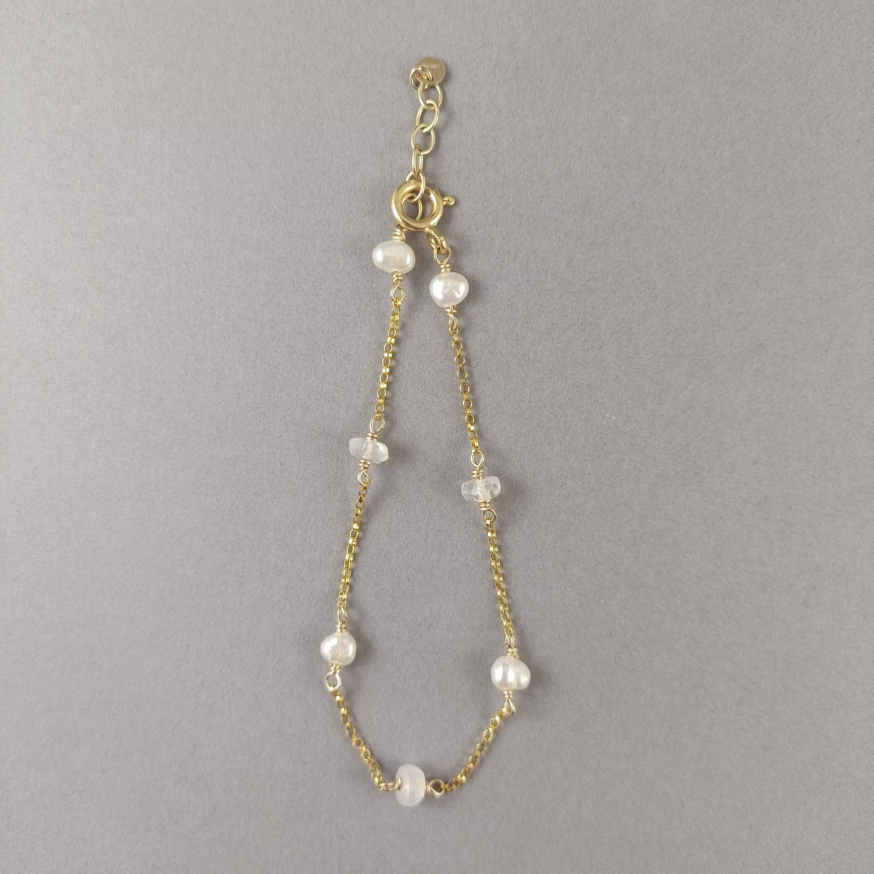 Pearl and Moonstone Bracelet - Karen Morrison Jewellery
