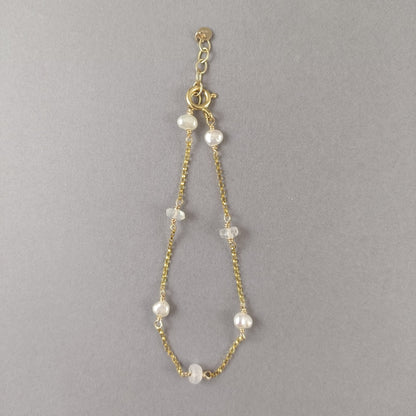 Pearl and Moonstone Bracelet - Karen Morrison Jewellery