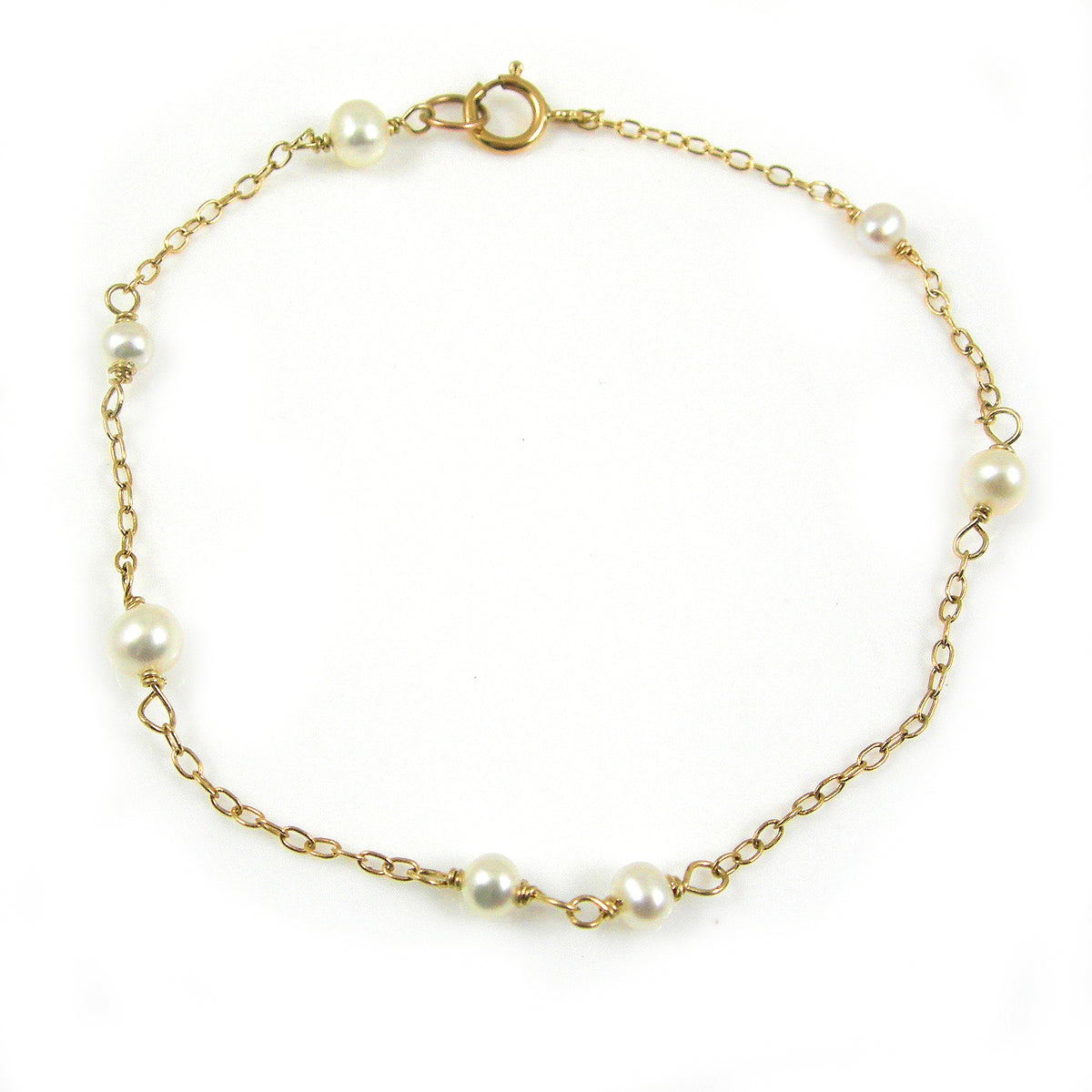 Gold Pearl Bracelet - Karen Morrison Jewellery