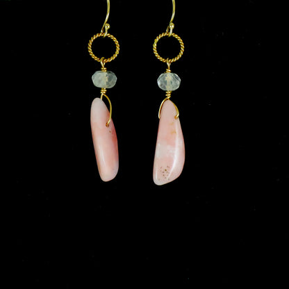 Pink Opal Earrings