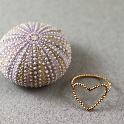 Gold Heart Ring - Karen Morrison Jewellery