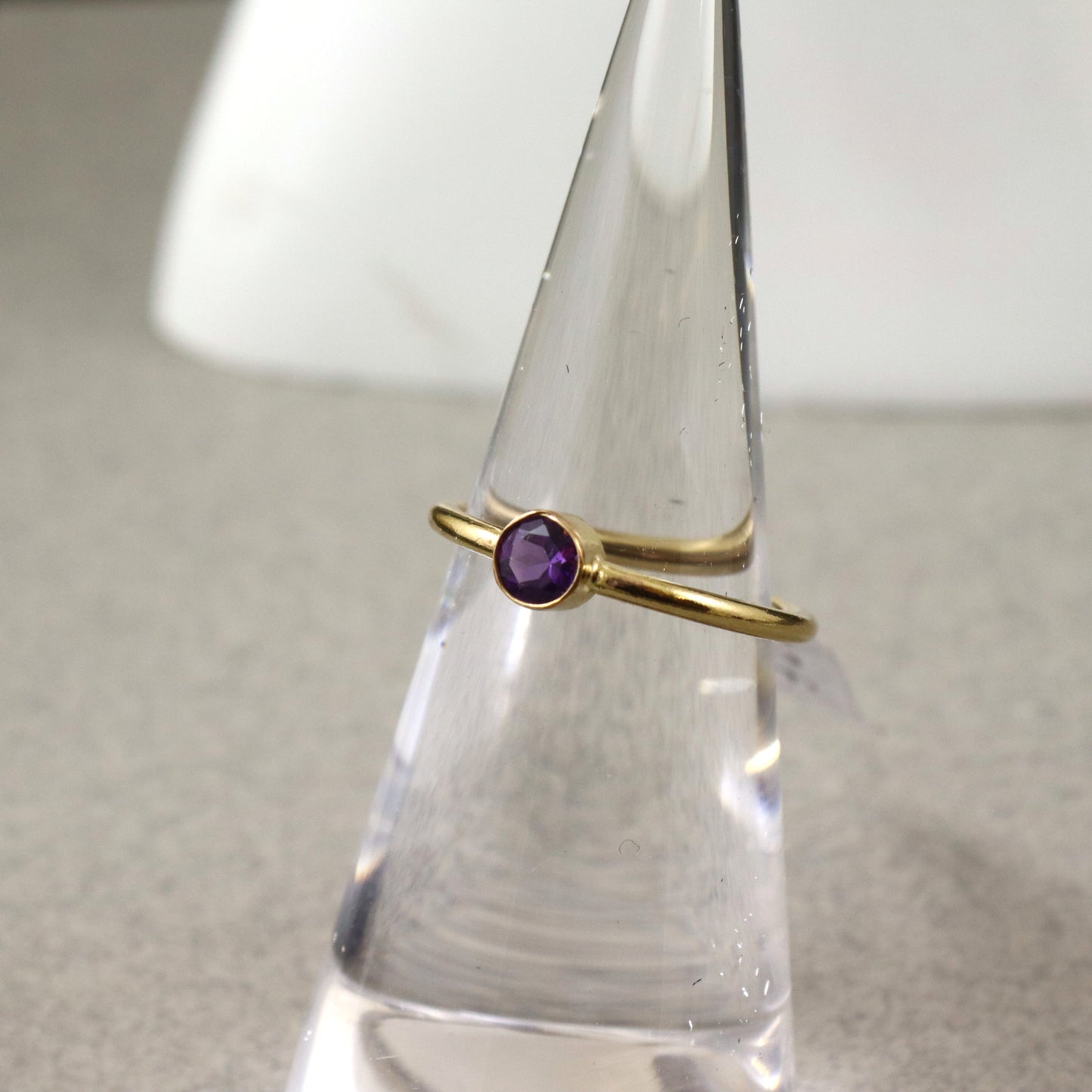 amethyst gemstone ring