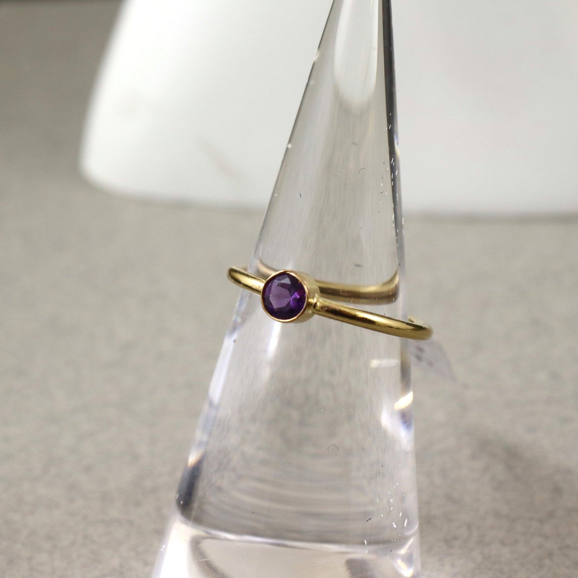 amethyst gemstone ring