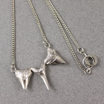 Silver Sharks tooth necklace - Karen Morrison Jewellery