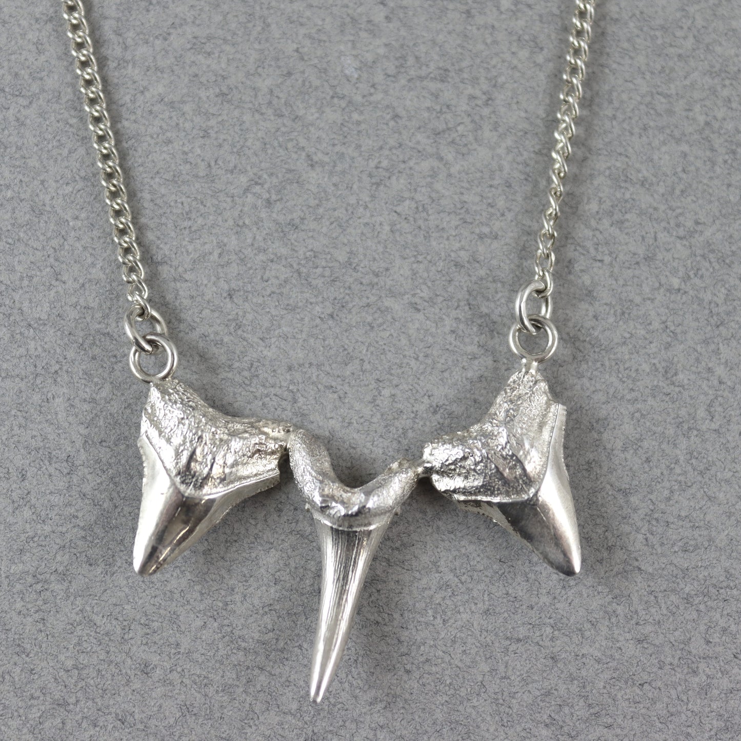 Silver Sharks tooth necklace - Karen Morrison Jewellery