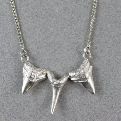 Silver Sharks tooth necklace - Karen Morrison Jewellery