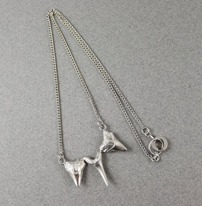 Silver Sharks tooth necklace - Karen Morrison Jewellery