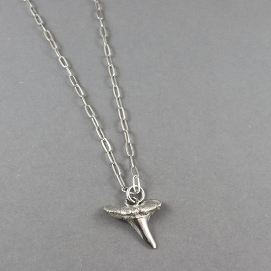 Silver Lemon Sharks Tooth Necklace - Karen Morrison Jewellery
