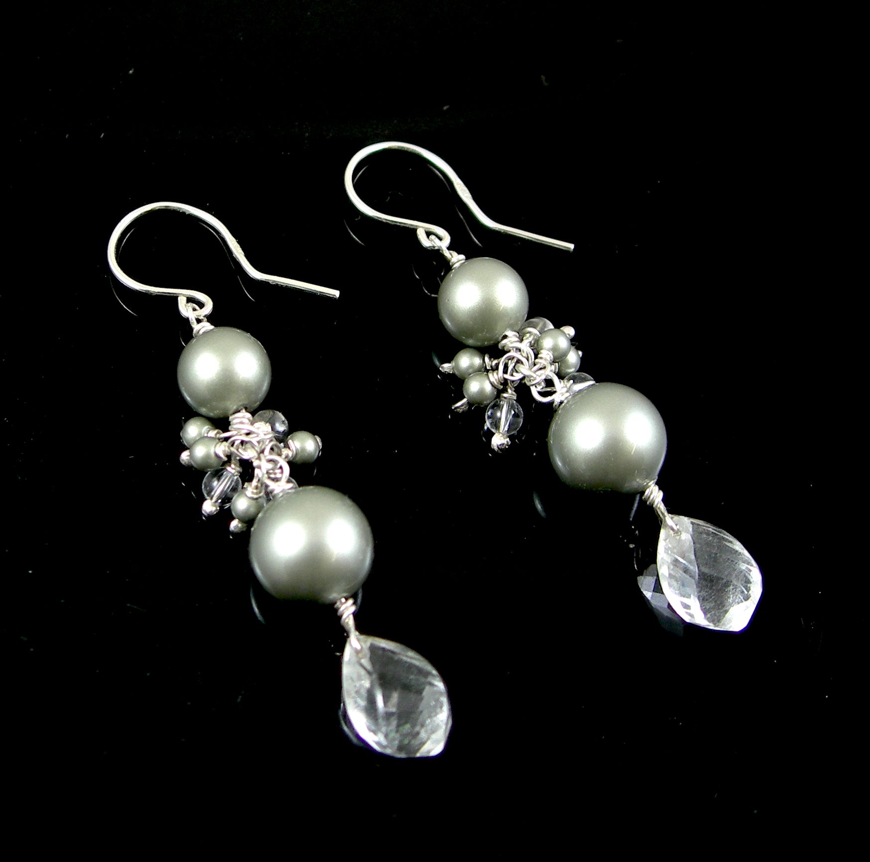Rock Crystal Earrings - Karen Morrison Jewellery