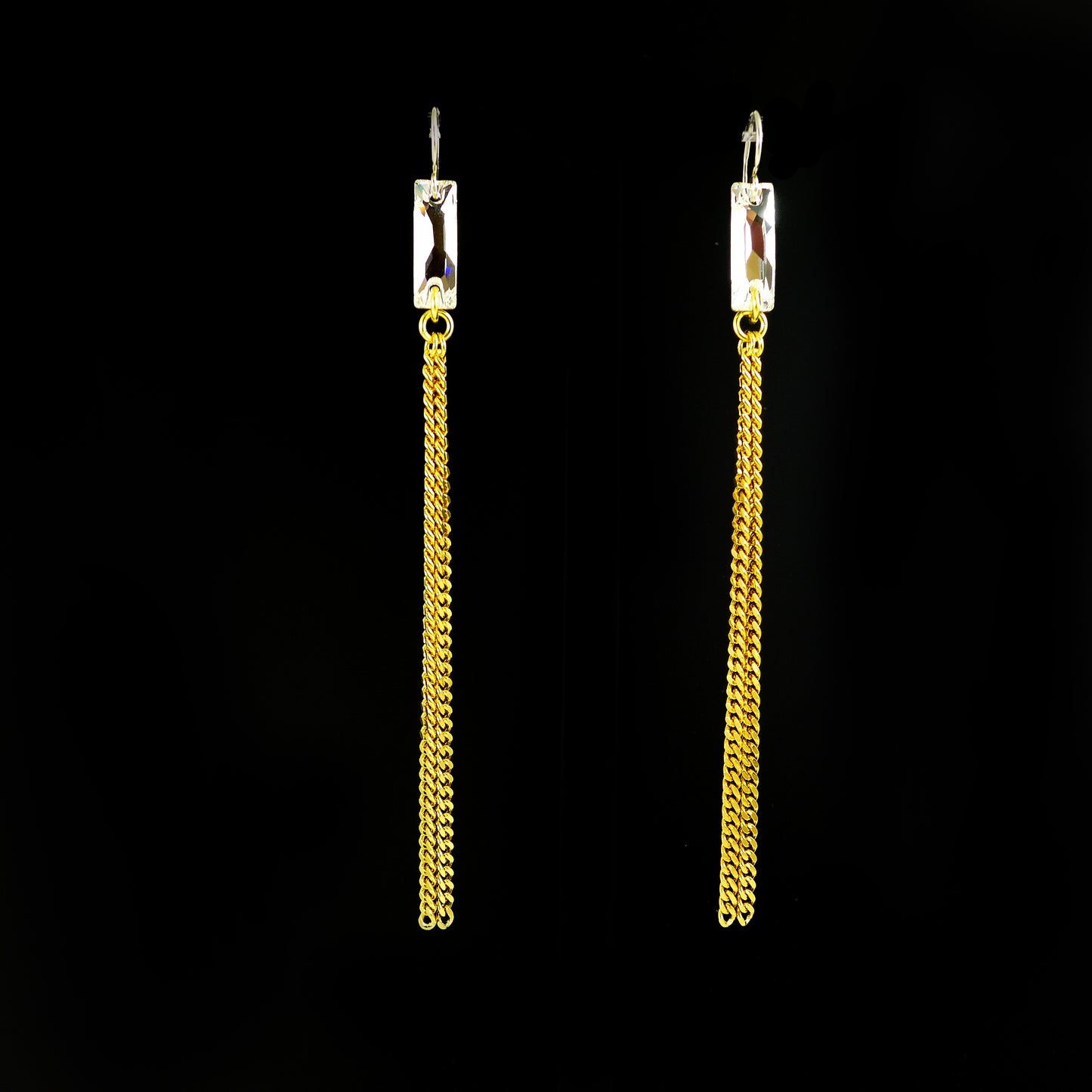 Swarovski Crystal Long Earrings - karen-morrison-jewellery