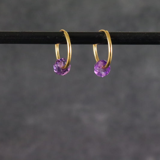 Amethyst 9ct Earrings