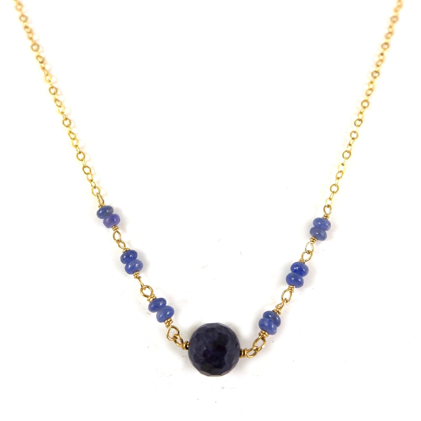 Sapphire gold filled Necklace - karen-morrison-jewellery