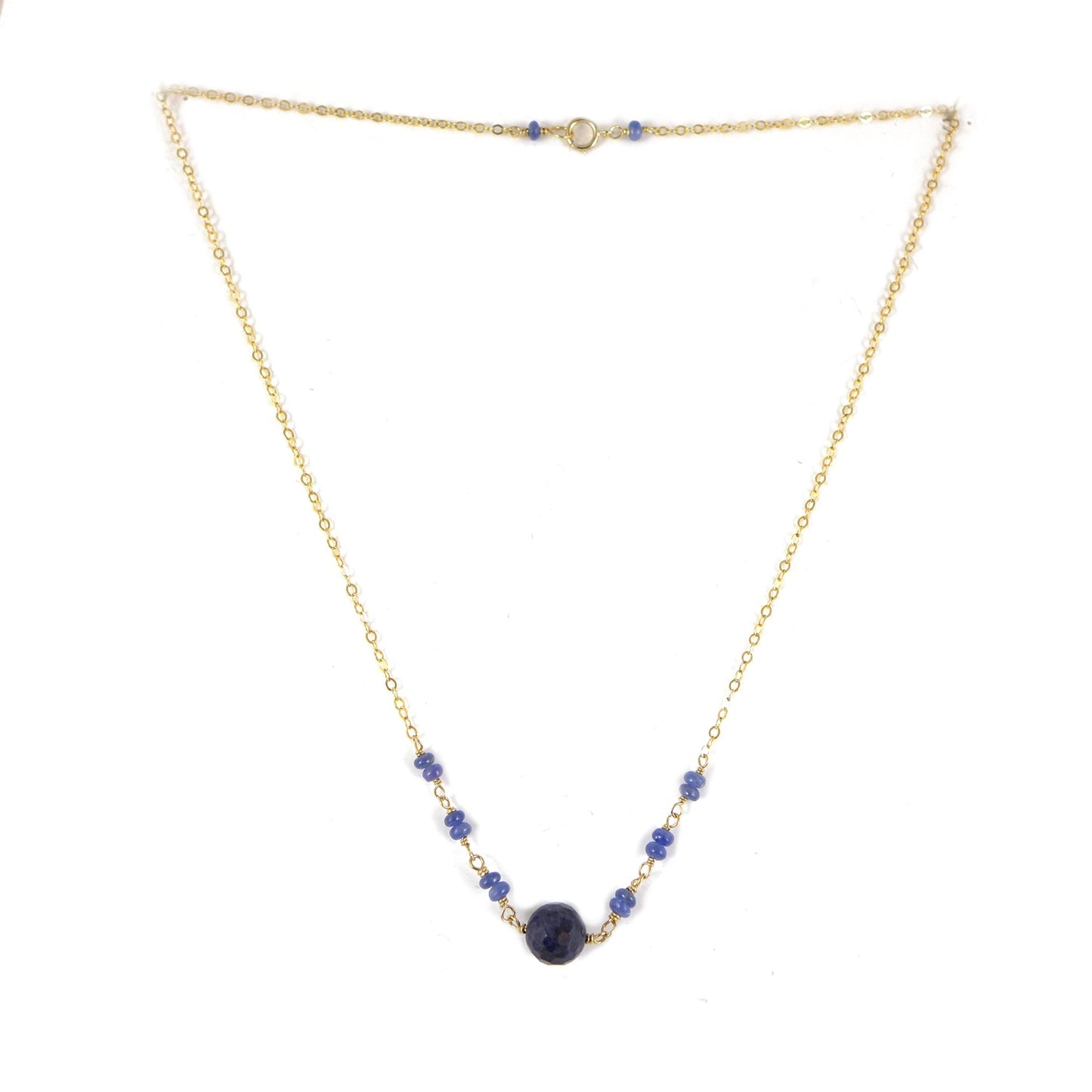 Sapphire gold filled Necklace - karen-morrison-jewellery