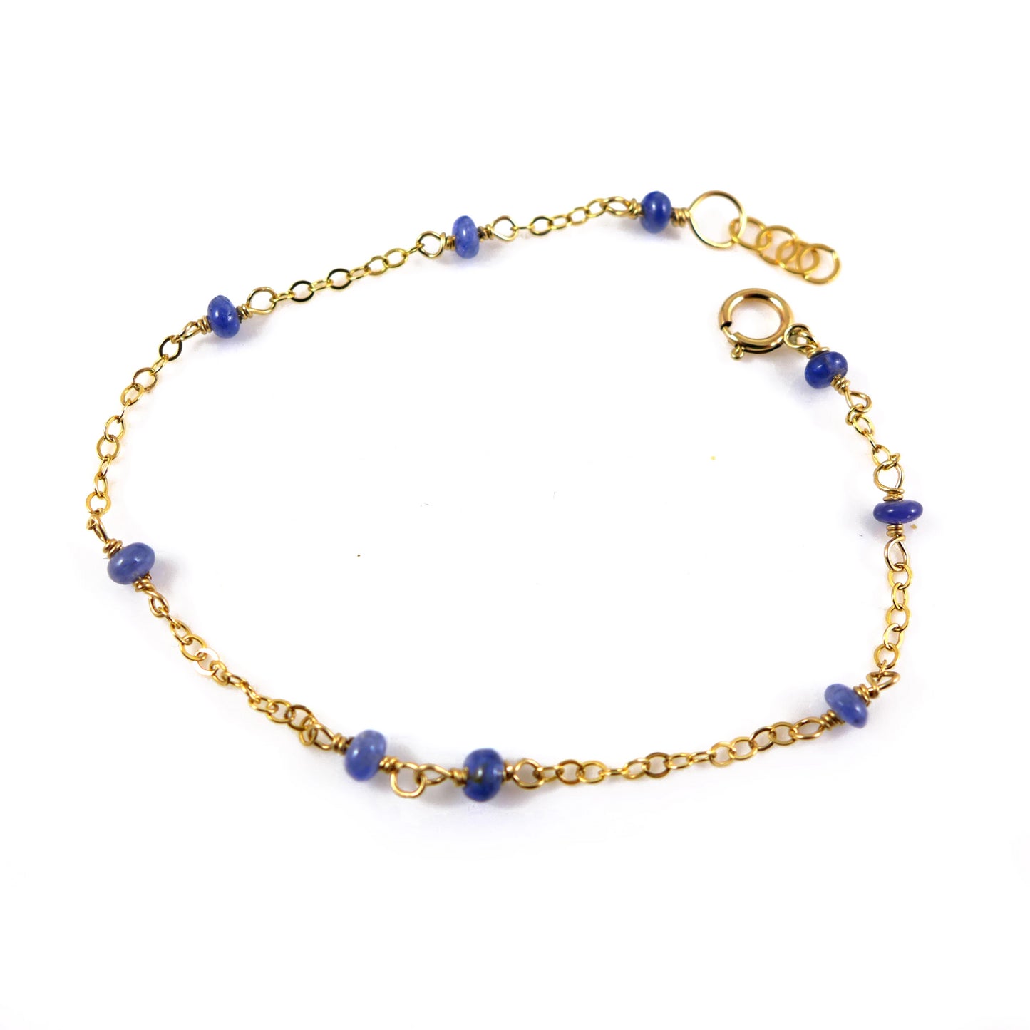 Sapphire gold filled Bracelet - karen-morrison-jewellery