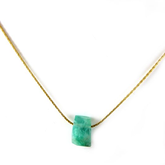 Emerald Gold Necklace - Karen Morrison Jewellery