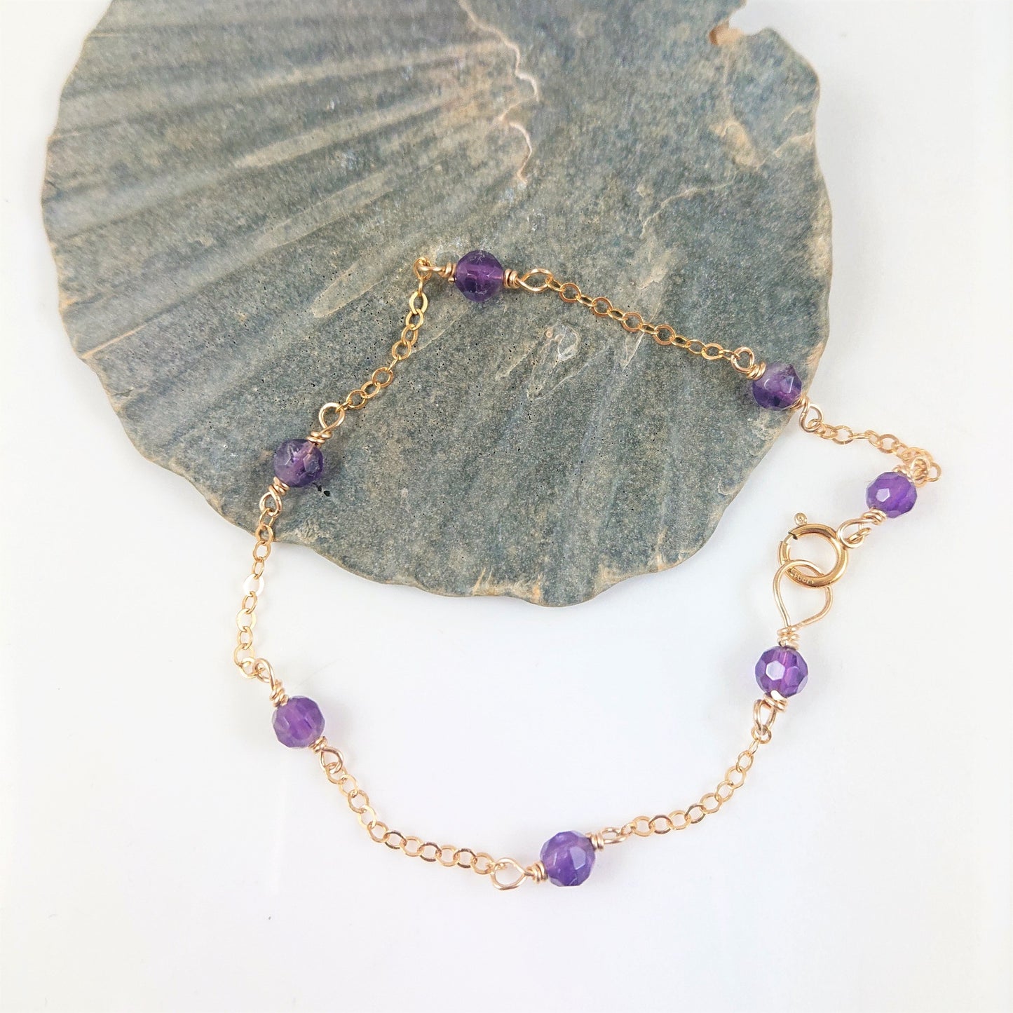 Amethyst Gemstone Bracelet - Karen Morrison Jewellery