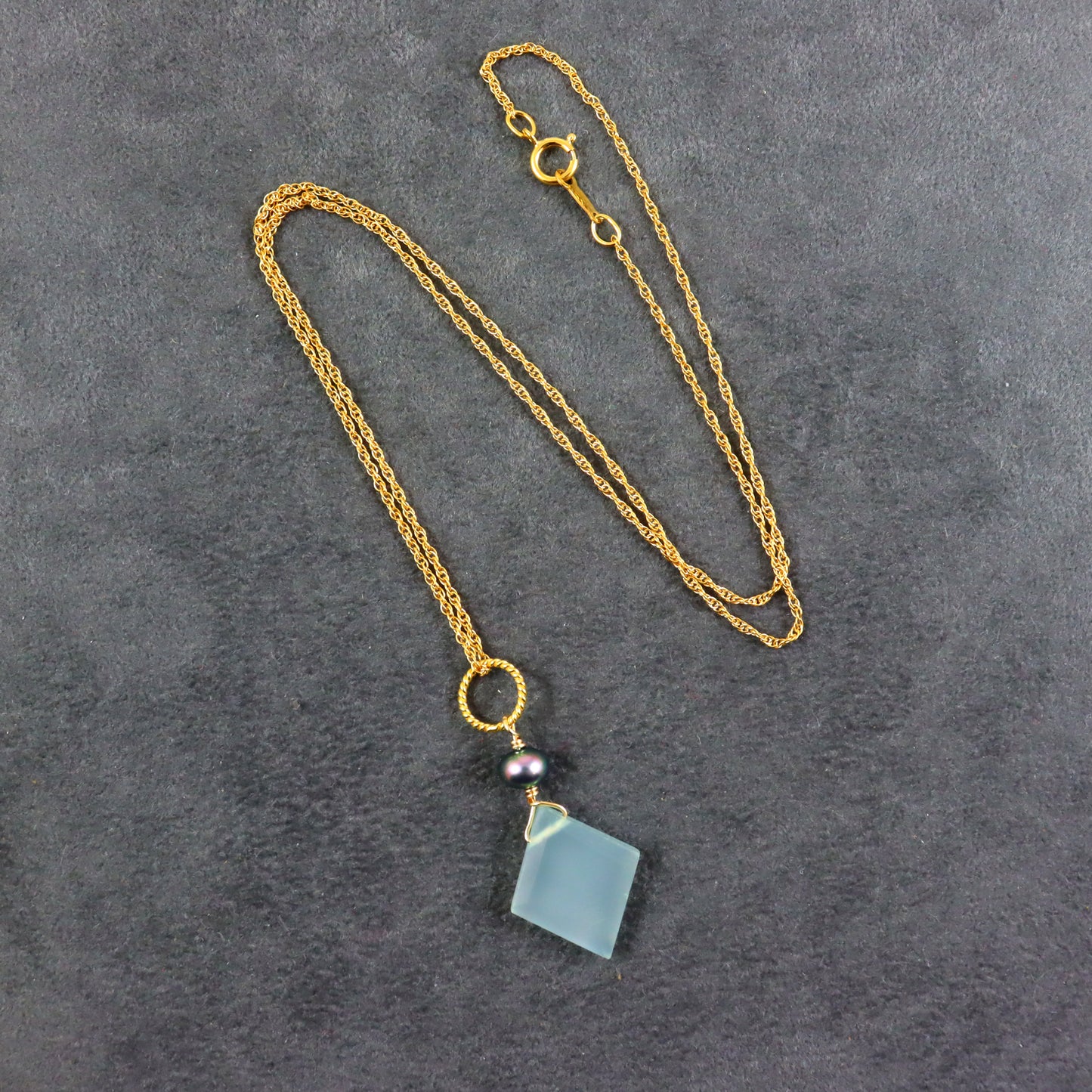 Chalcedony Gemstone Necklace
