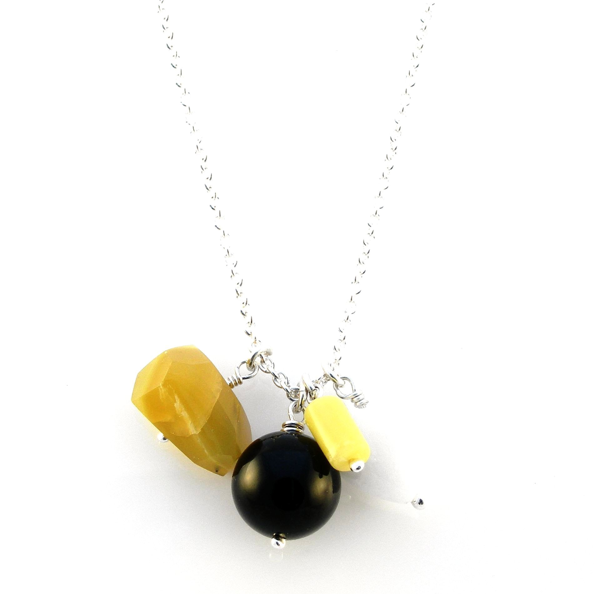 SALE - Yellow Chalcedony Necklace - karen-morrison-jewellery