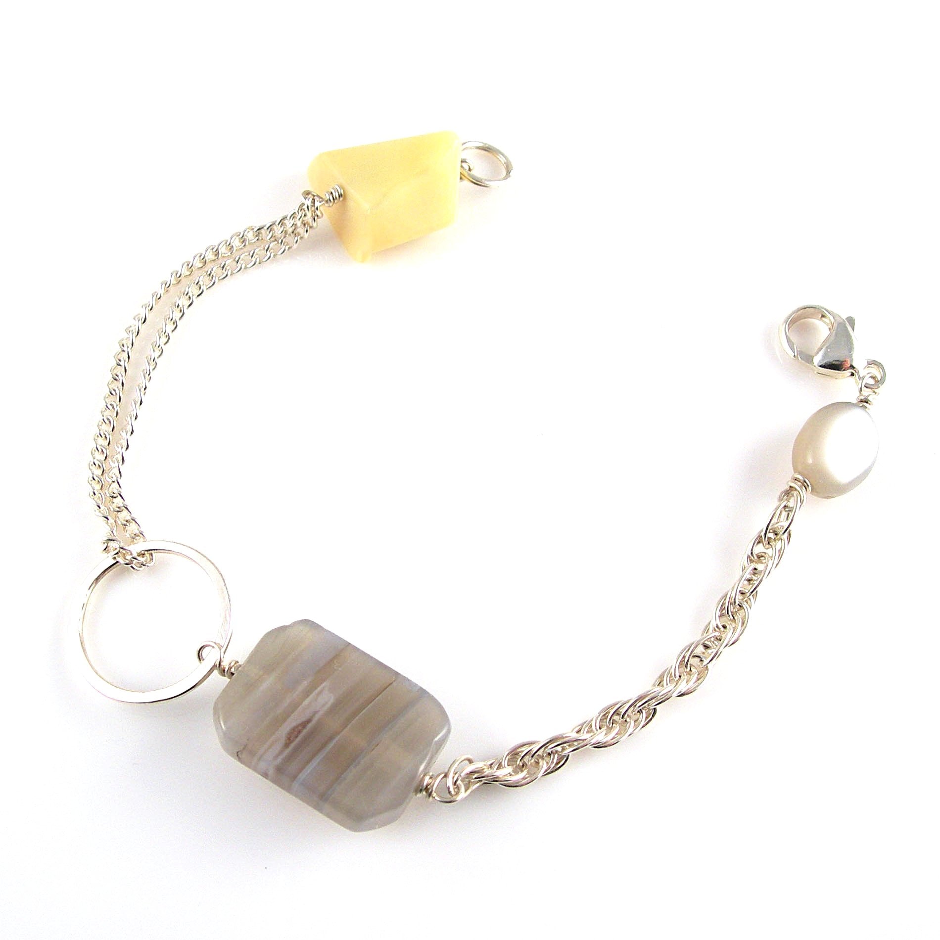 SALE - Yellow opal  Bracelet - karen-morrison-jewellery