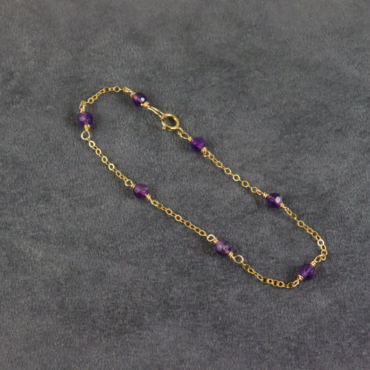 Amethyst Gemstone Bracelet - Karen Morrison Jewellery