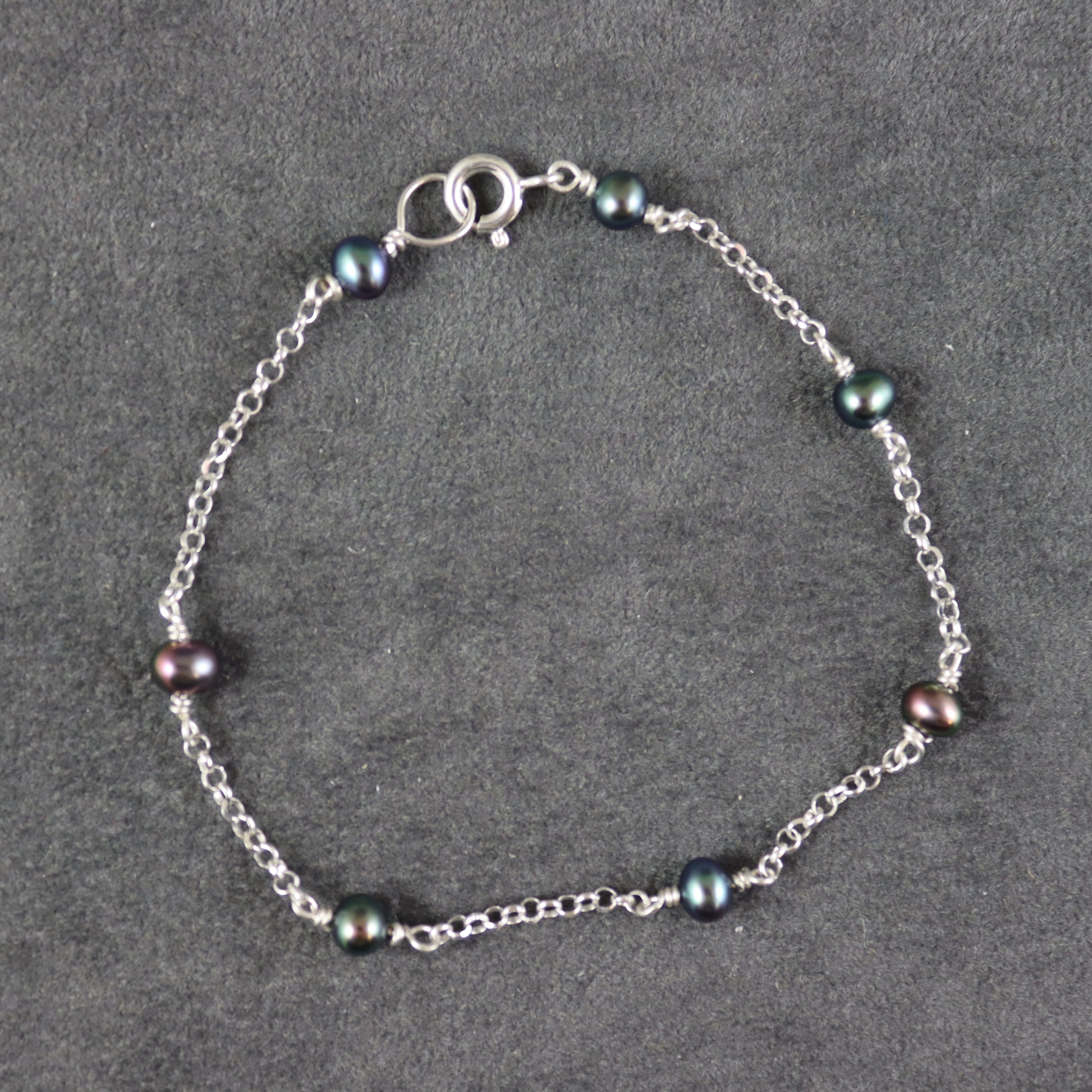 Grey Freshwater Pearl Bracelet - Karen Morrison Jewellery