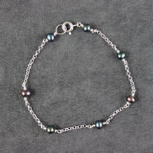 Grey Freshwater Pearl Bracelet - Karen Morrison Jewellery