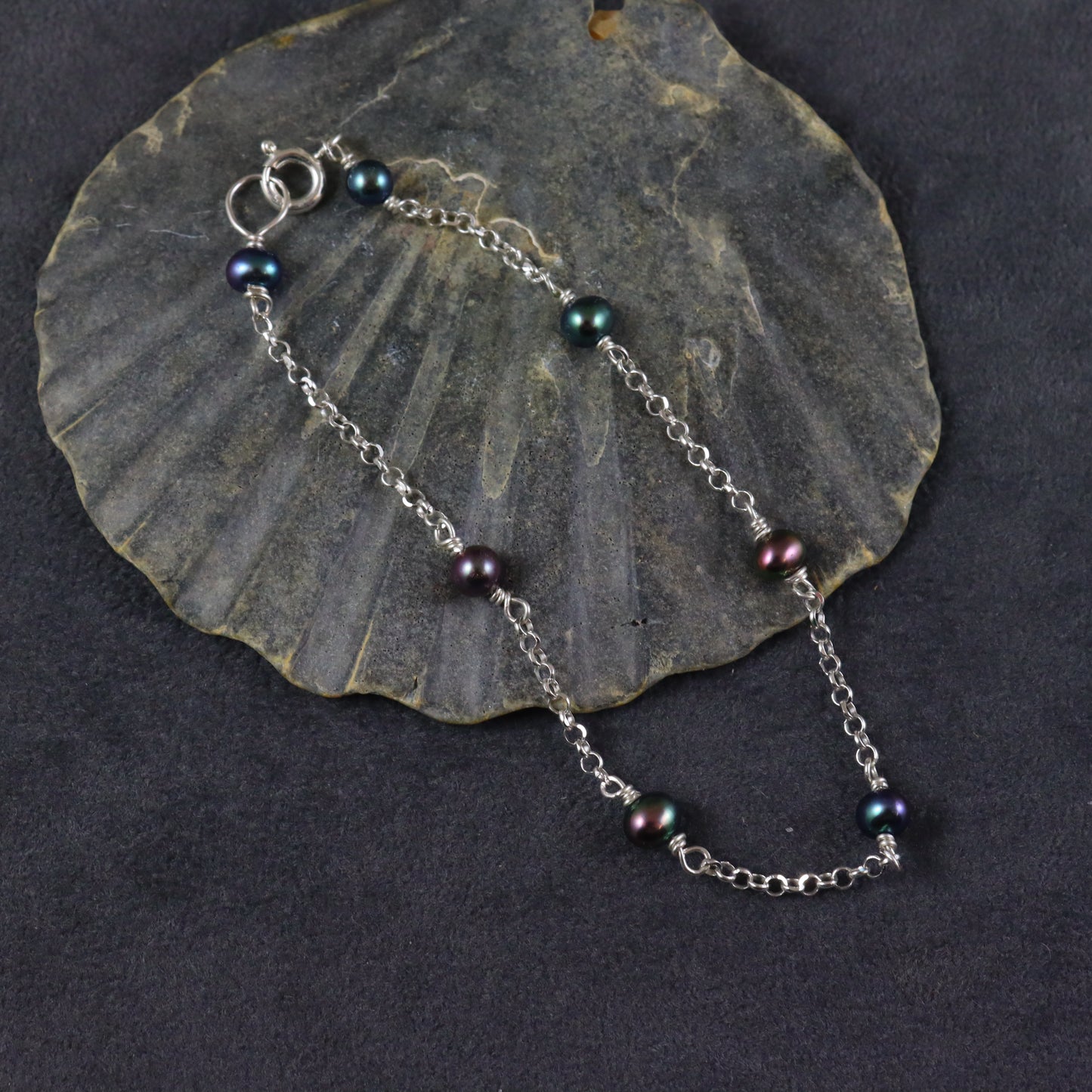 Grey Freshwater Pearl Bracelet - Karen Morrison Jewellery
