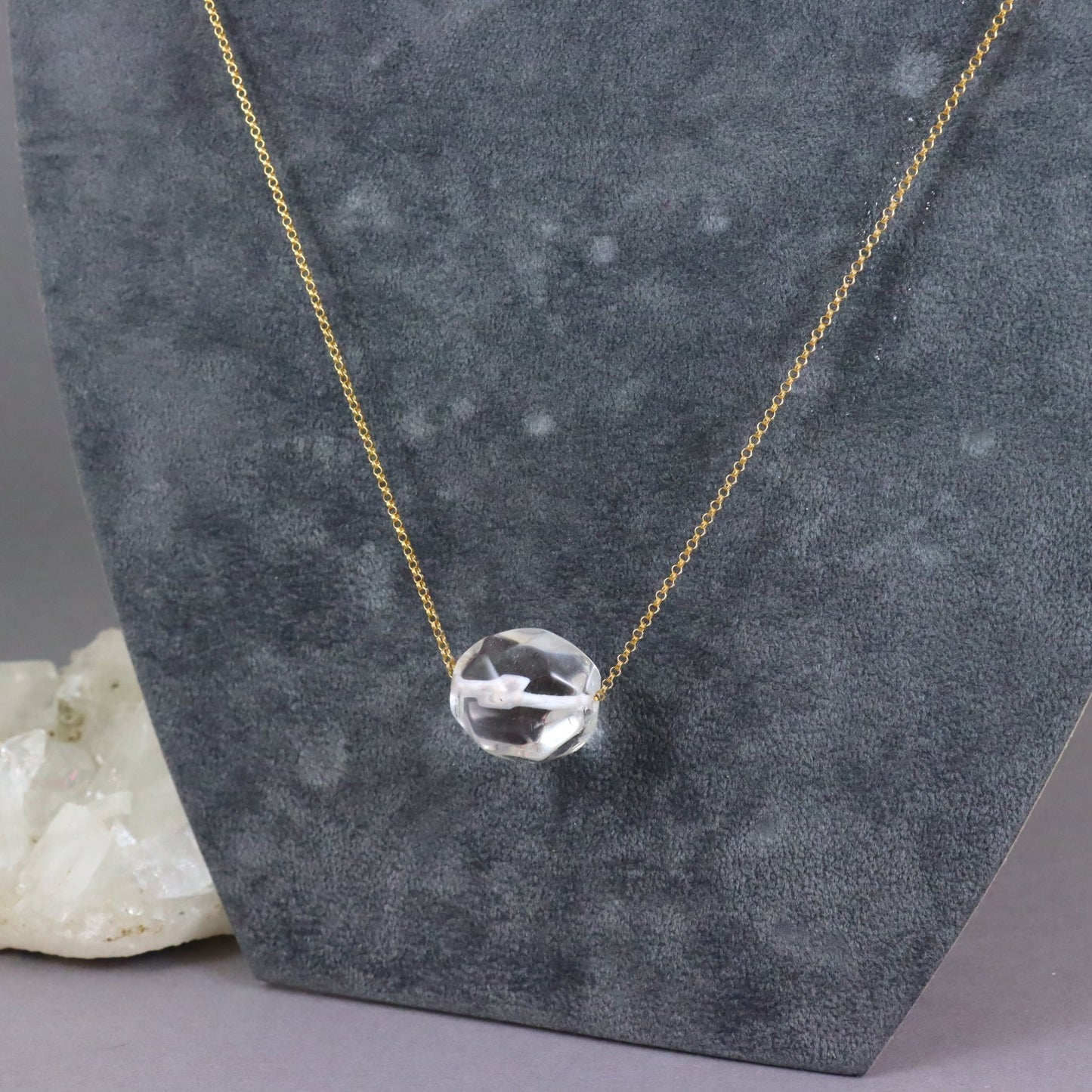Rock Crystal Quartz Necklace